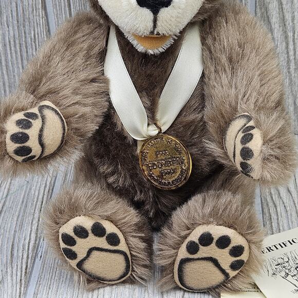 Vtg Steiff 1996 Mohair Clifford Berryman Bear Celebration Teddy Roosevelt 1741 - Picture 5 of 16